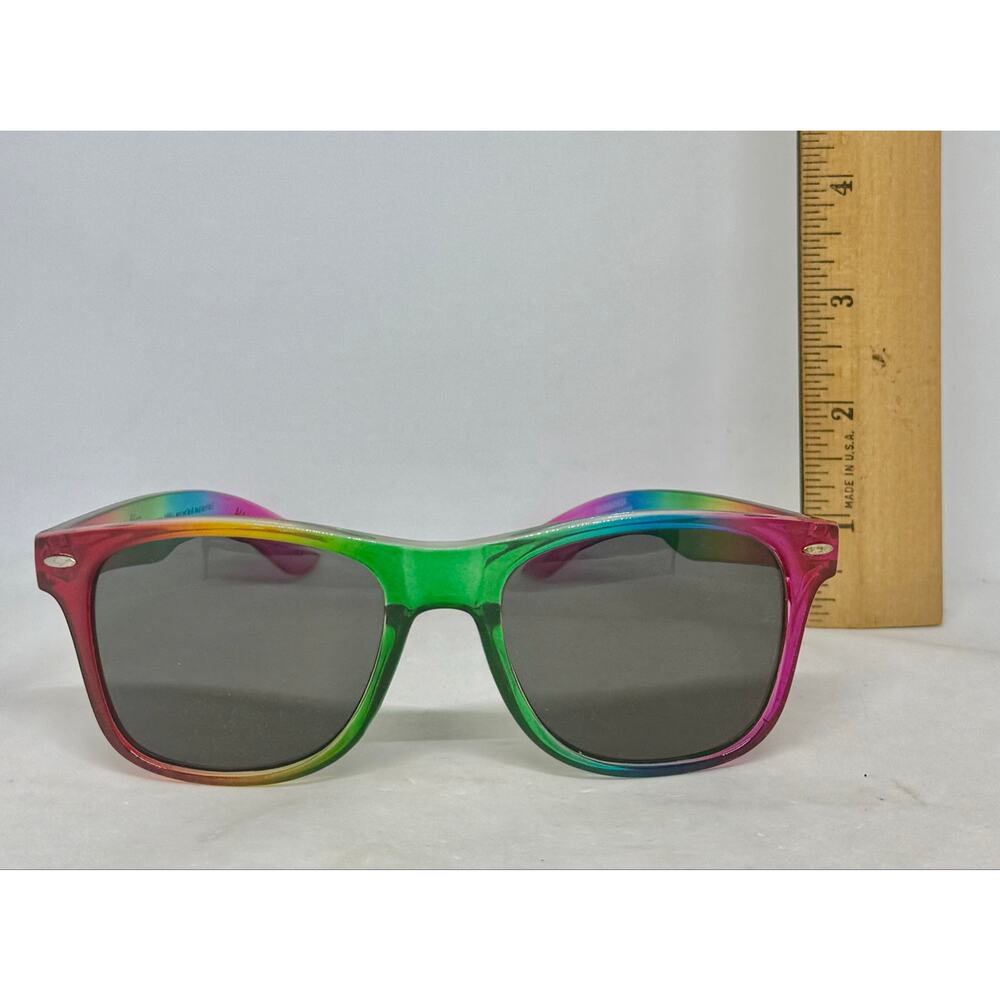 Rogue LGBTQ PRIDE Sunglasses Rainbow Frames Six Colors Lenses Recycled Plastic - Picture 14 of 15